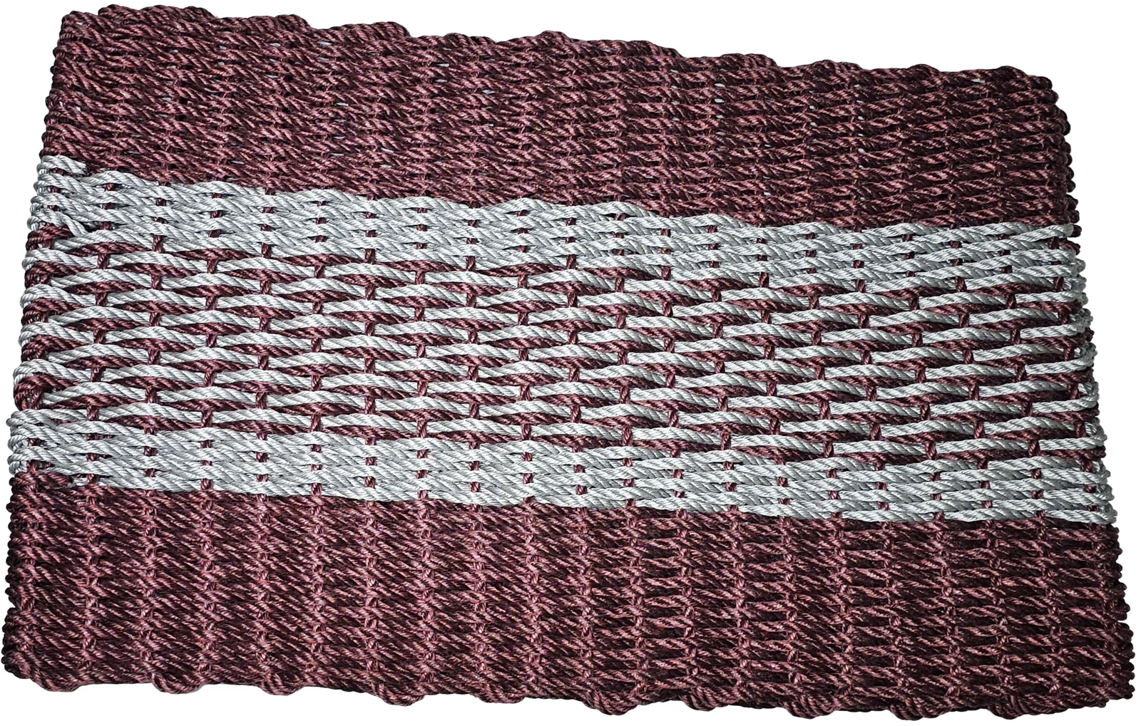 Lobster Rope Doormats of Florida in Burgundy-Gray