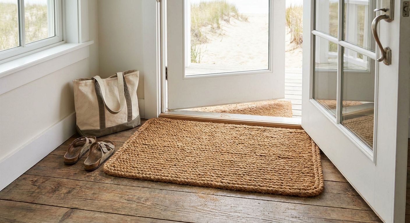How to keep sand out of your entryway with a rope mat