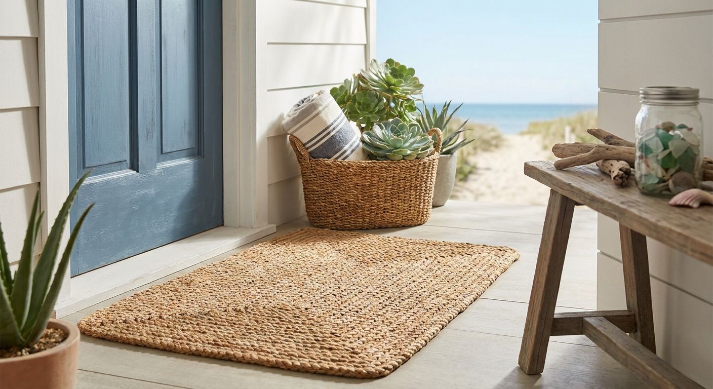 How to match a rope doormat to your coastal decor