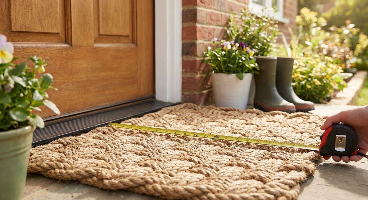How to size a rope doormat for your front door