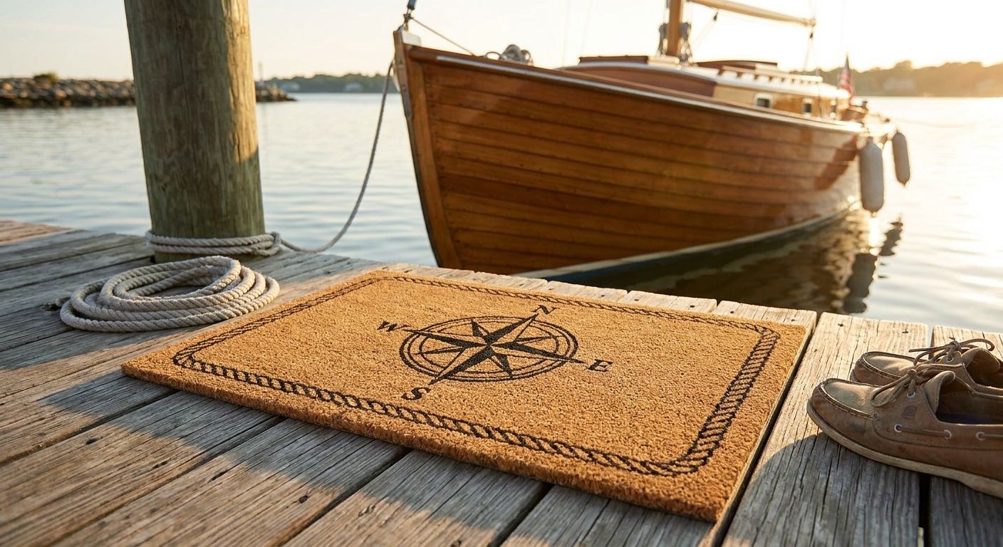 Nautical doormats for boat docks