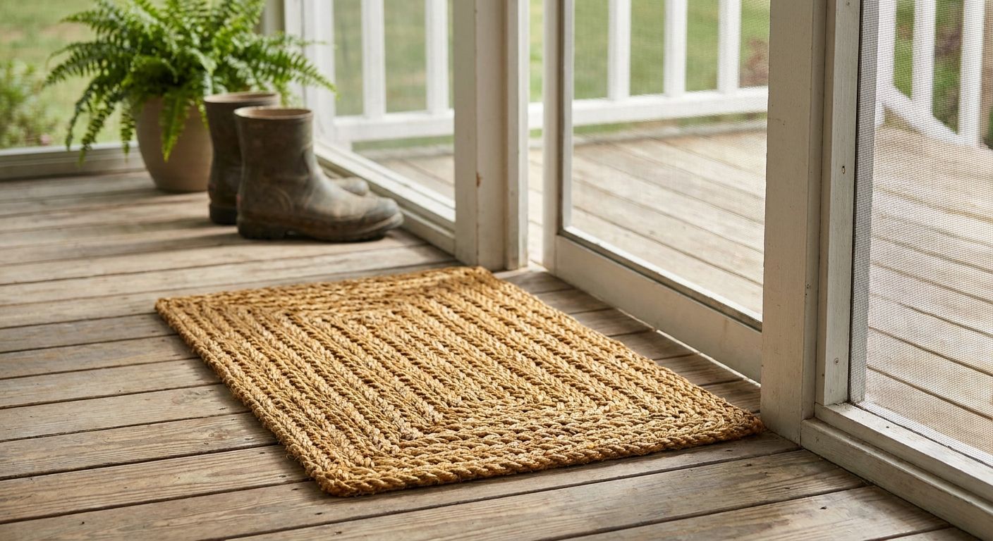 Rope doormats for screened porches