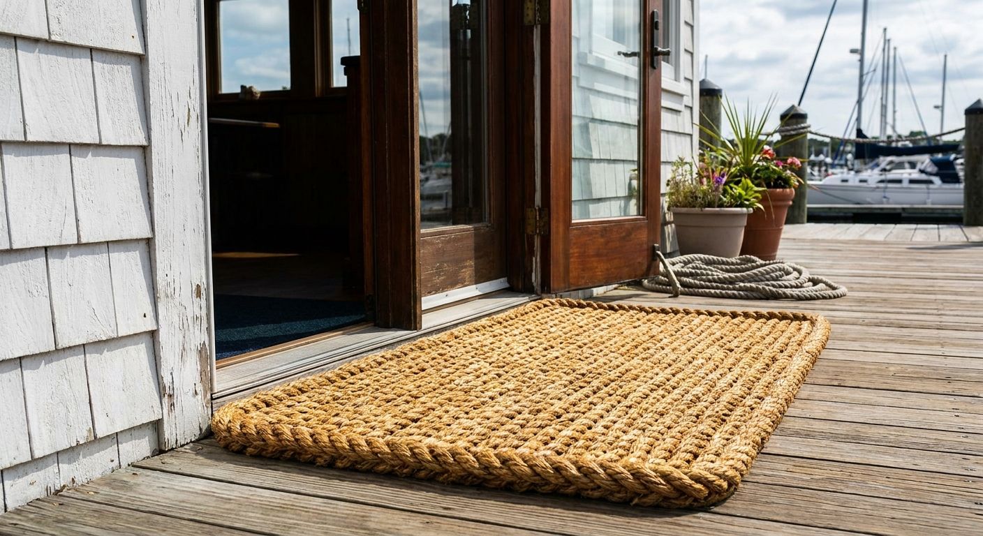 Rope doormats for yacht club entrances