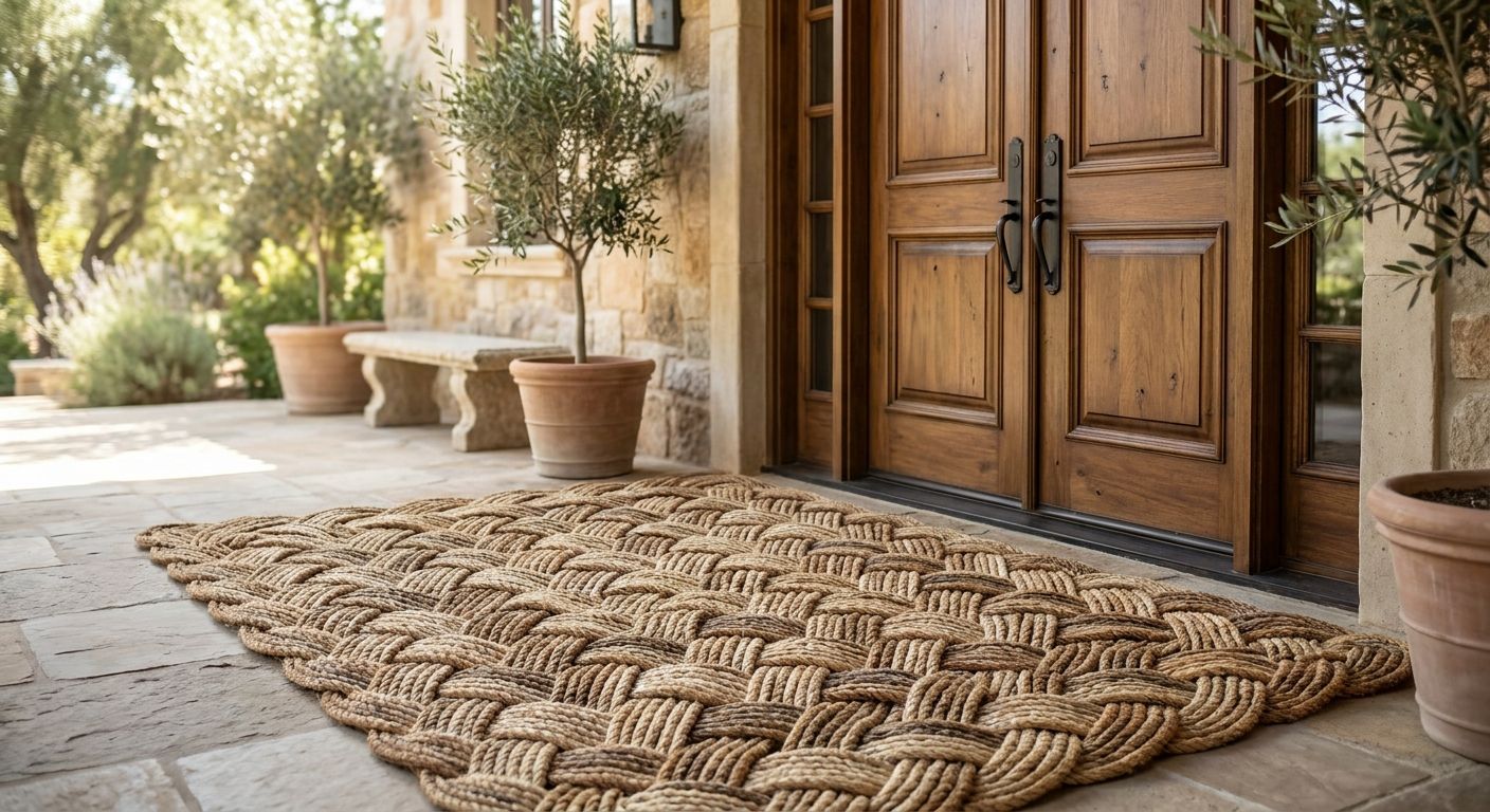 Best custom size rope doormats for oversized front doors