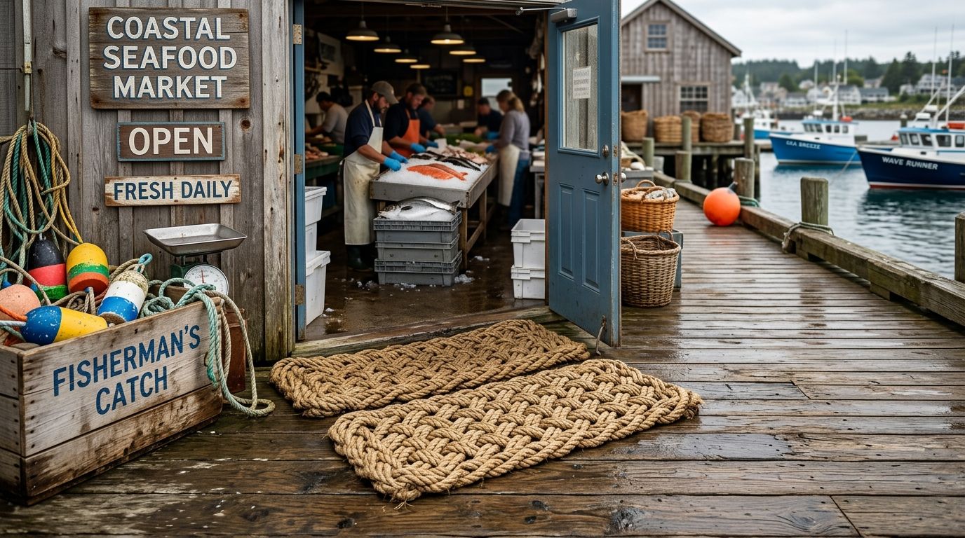 Best rope doormats for coastal fish markets