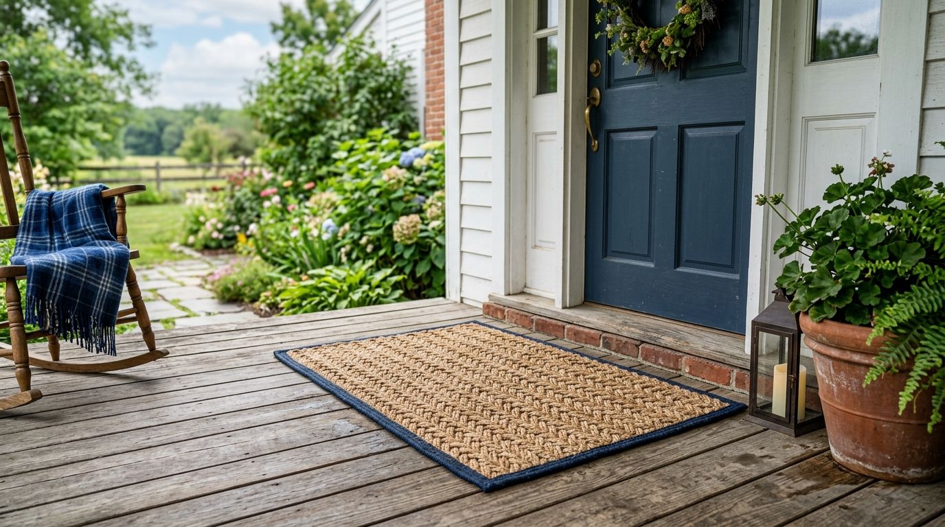 How to choose a rope doormat for an uncovered porch