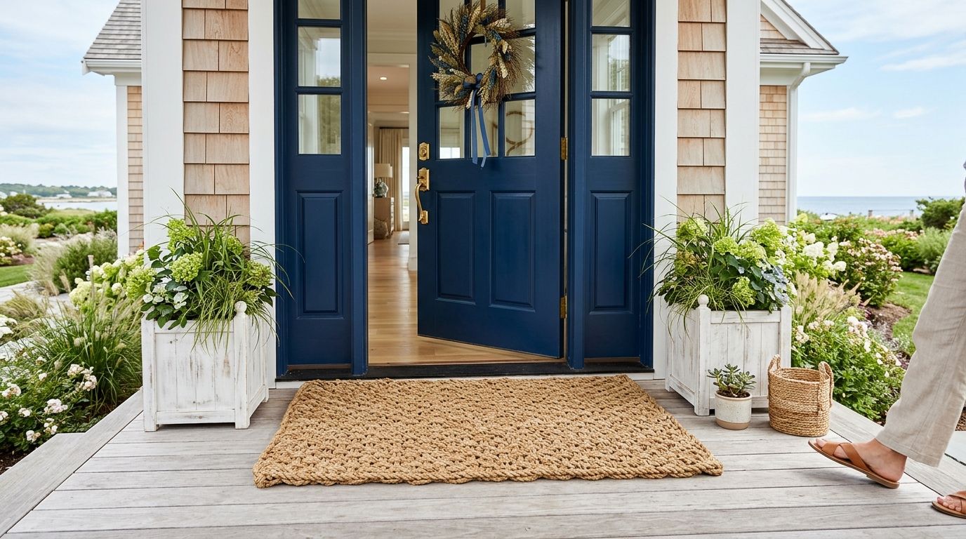 Rope doormats for builders staging coastal model homes