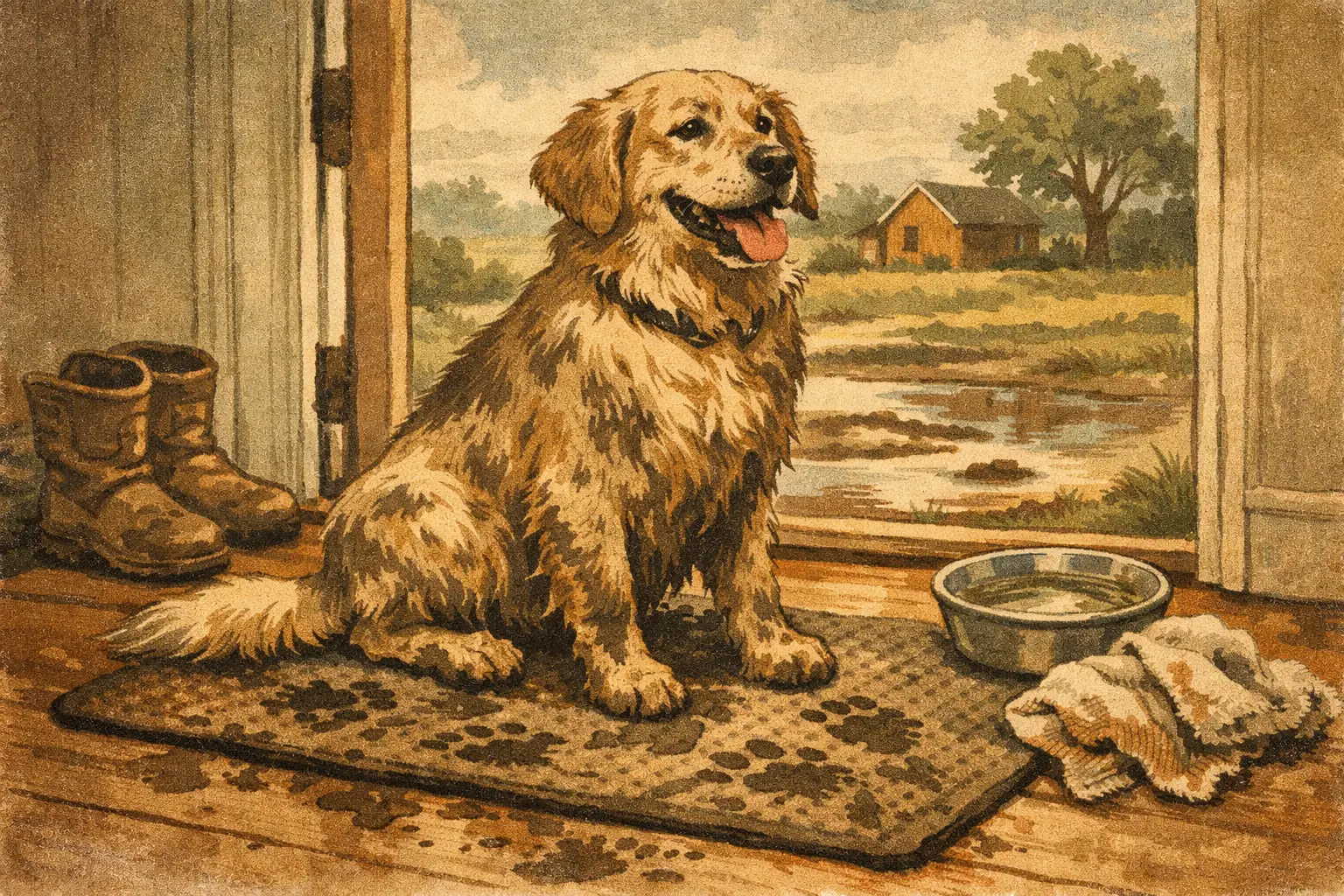 What Mat Works for Muddy Dogs? The Right Choice